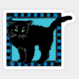 Black Kitten Sticker